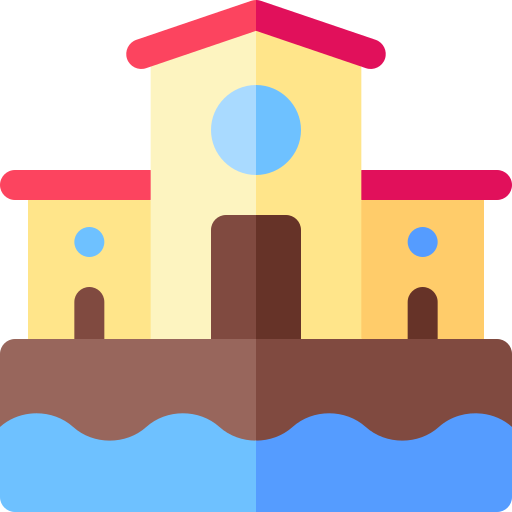 ciudad Basic Rounded Flat icono