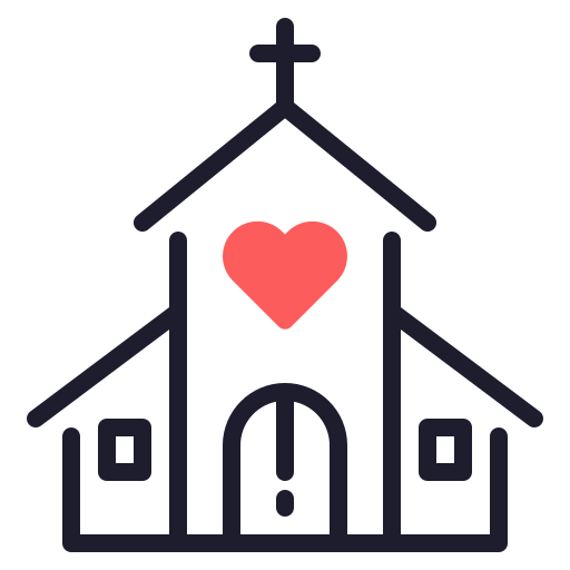 教会 Generic color lineal-color icon