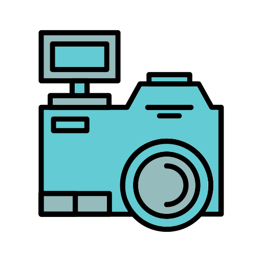 cámara réflex digital Generic color lineal-color icono