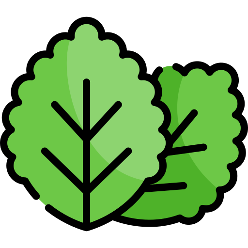 menta verde Kawaii Lineal color icono