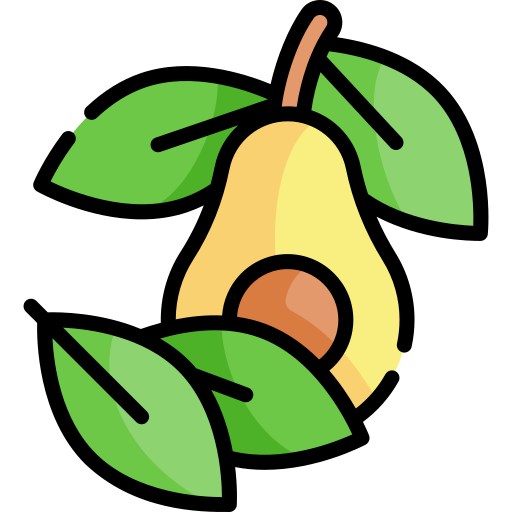 avocado Kawaii Lineal color icon