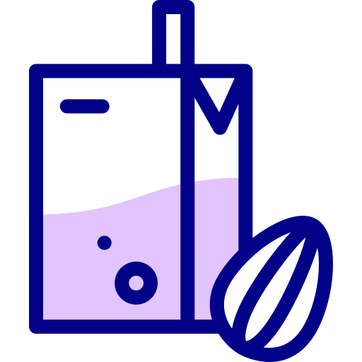mleko migdałowe Detailed Mixed Lineal color ikona