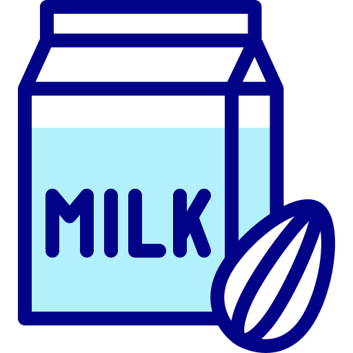 Миндальное молоко Detailed Mixed Lineal color иконка