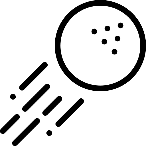 ゴルフボール Detailed Rounded Lineal color icon