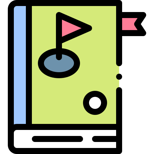 Book Detailed Rounded Lineal color icon