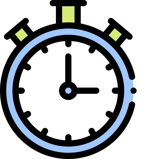 Timer Detailed Rounded Lineal color icon