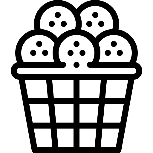 cestino Detailed Rounded Lineal icona