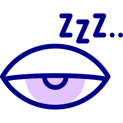 眠る Detailed Mixed Lineal color icon