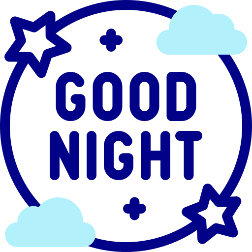 Good night Detailed Mixed Lineal color icon
