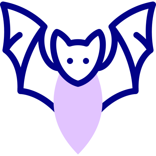 Bat Detailed Mixed Lineal color icon