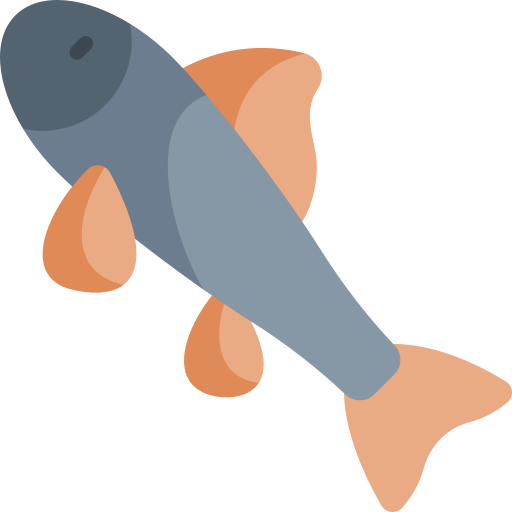 Рыба-доктор Kawaii Flat иконка