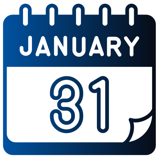 January Generic gradient fill icon