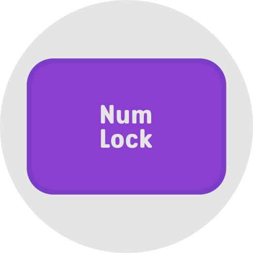 num lock Generic color lineal-color icon