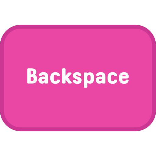 backspace Generic color lineal-color icona