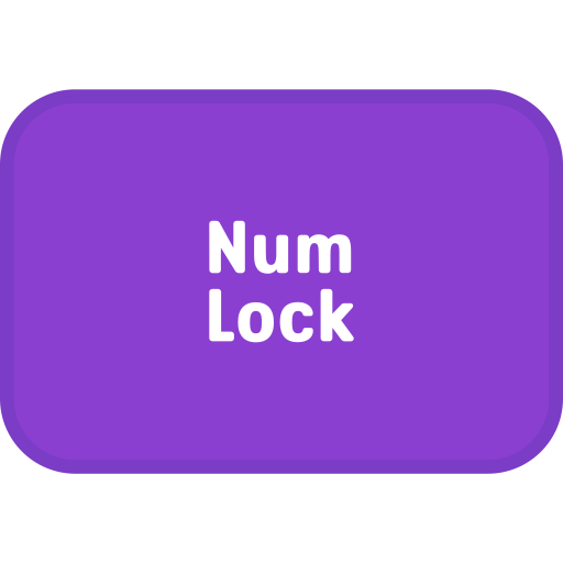 num-lock Generic color lineal-color icoon