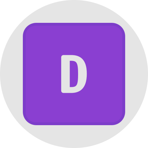 buchstabe d Generic color lineal-color icon