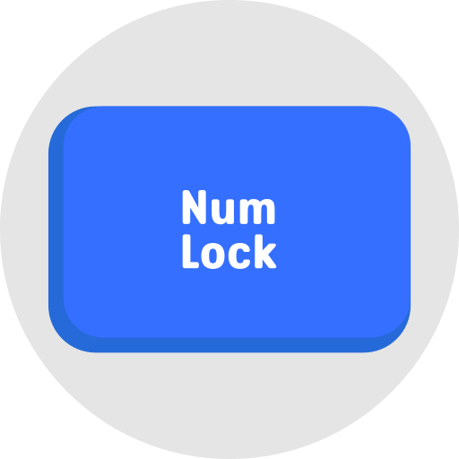 num lock Generic color fill icon