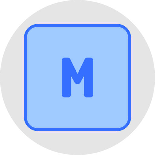 文字m Generic color lineal-color icon