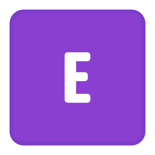 buchstabe e Generic color lineal-color icon