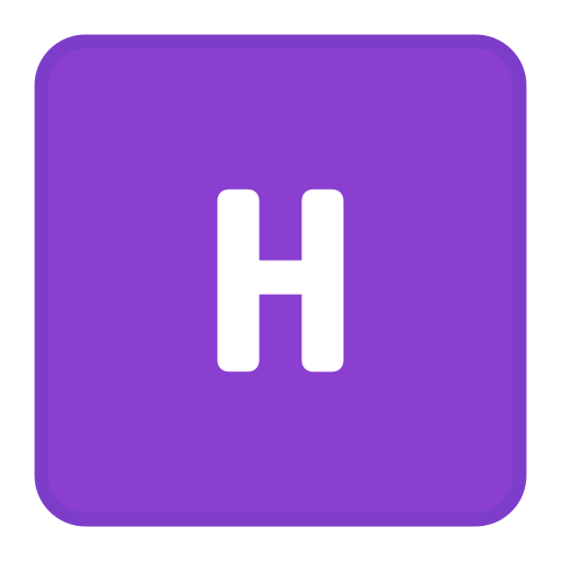 Letter h Generic color lineal-color icon