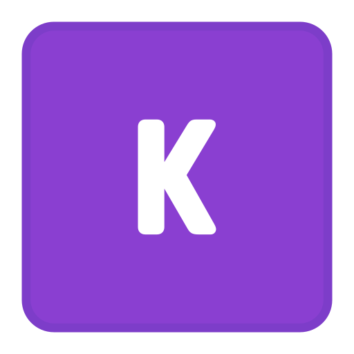 lettre k Generic color lineal-color Icône