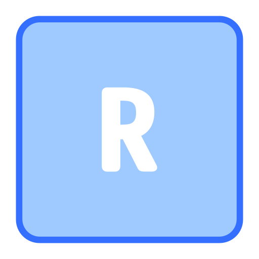 letra r Generic color lineal-color icono