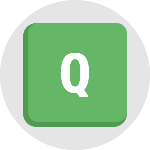 편지 q Generic color fill icon