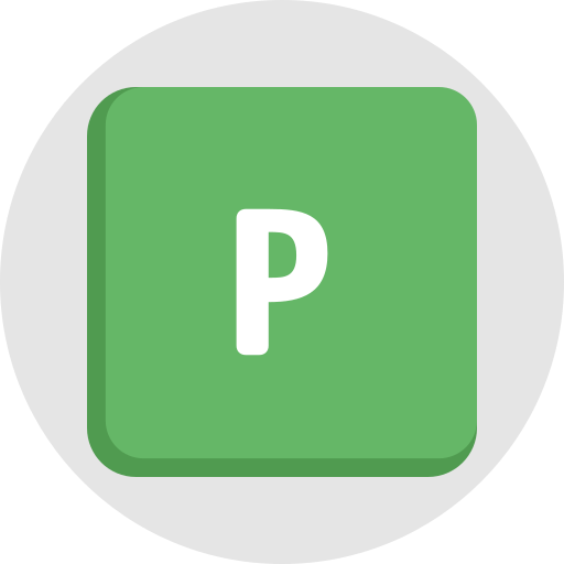 文字p Generic color fill icon