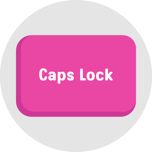 caps lock Generic color fill Ícone