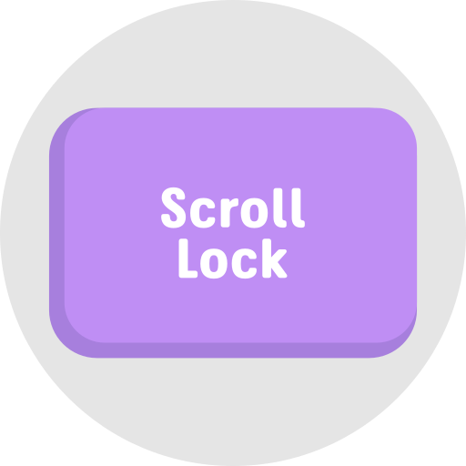 scroll lock Generic color fill icoon