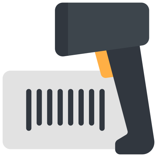 Barcode scanner Juicy Fish Flat icon