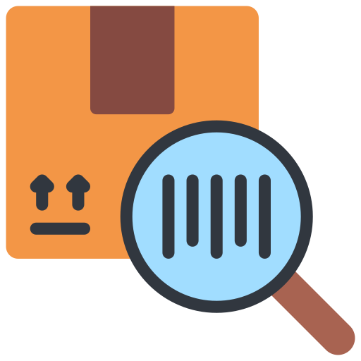 Barcode scan Juicy Fish Flat icon