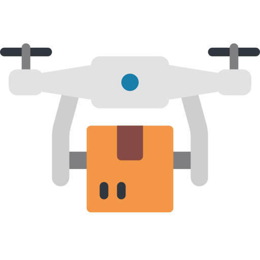 dostawa dronem Juicy Fish Flat ikona