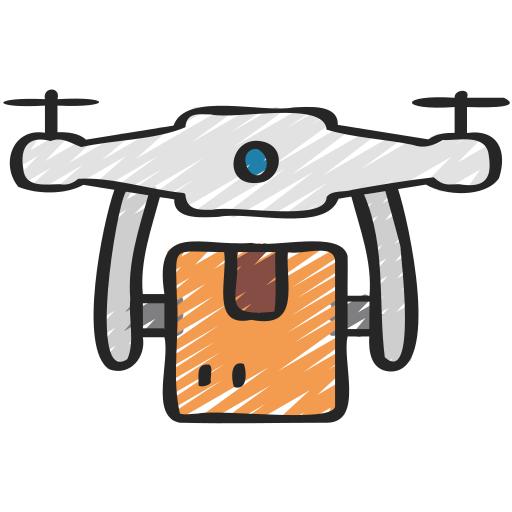 Drone delivery Juicy Fish Sketchy icon