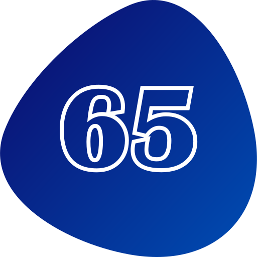 Sixty five Generic gradient fill icon
