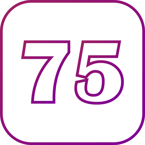 settanta cinque Generic gradient outline icona
