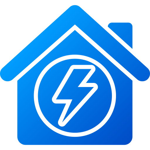 pictogram van het krachthuis Generic gradient fill icoon