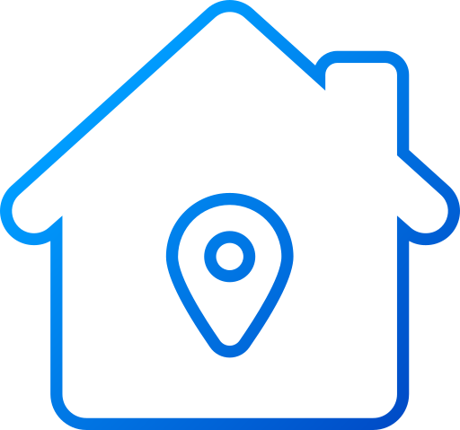 Home address Generic gradient outline icon
