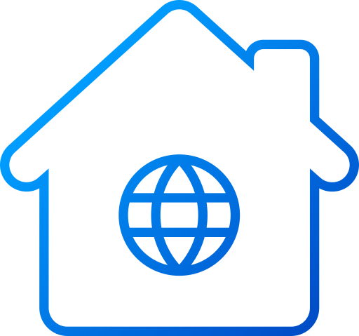 internet zu hause Generic gradient outline icon