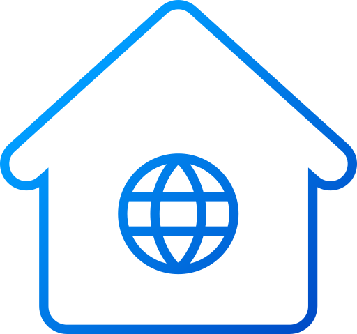 internet zu hause Generic gradient outline icon