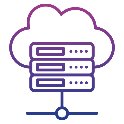 Hosting Generic gradient outline icon