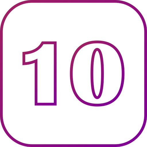 10番 Generic gradient outline icon