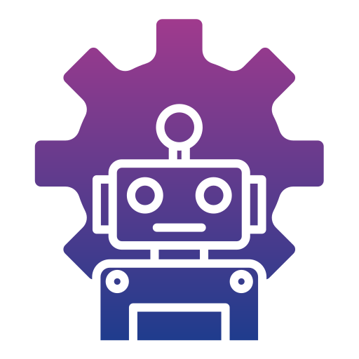 robotic Generic gradient fill icoon