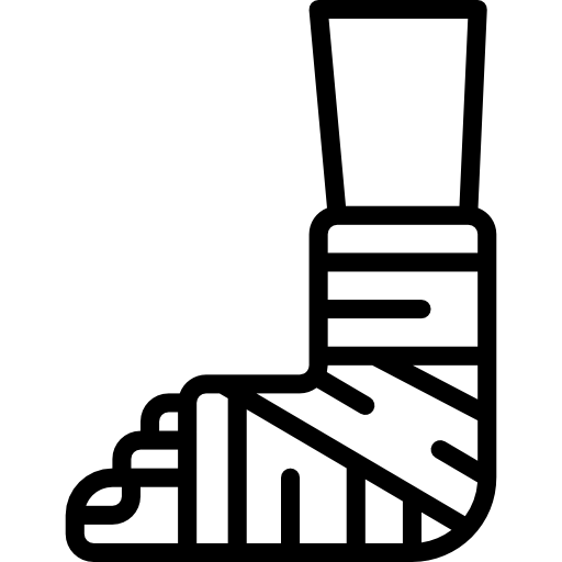 pierna rota Wanicon Lineal icono