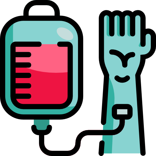 trasfusione di sangue Wanicon Lineal Color icona