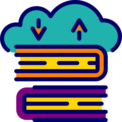 Cloud computing Wanicon Lineal Color icon