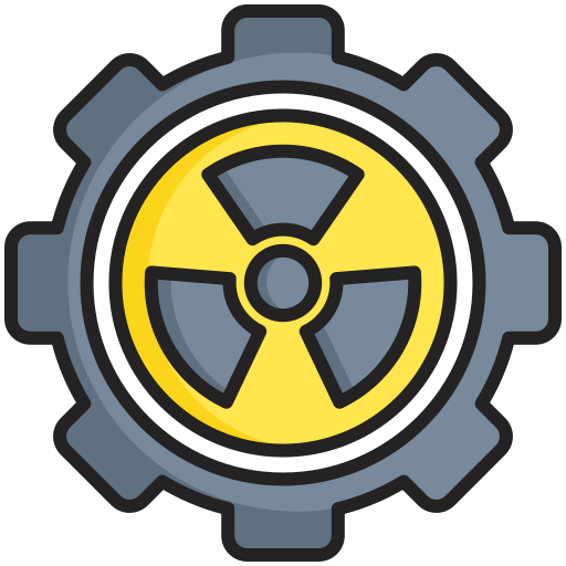 nuclear Generic color lineal-color icono