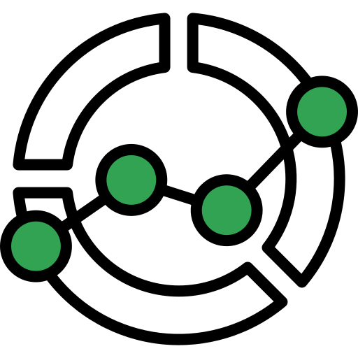 gráfico de rosca Generic color lineal-color Ícone
