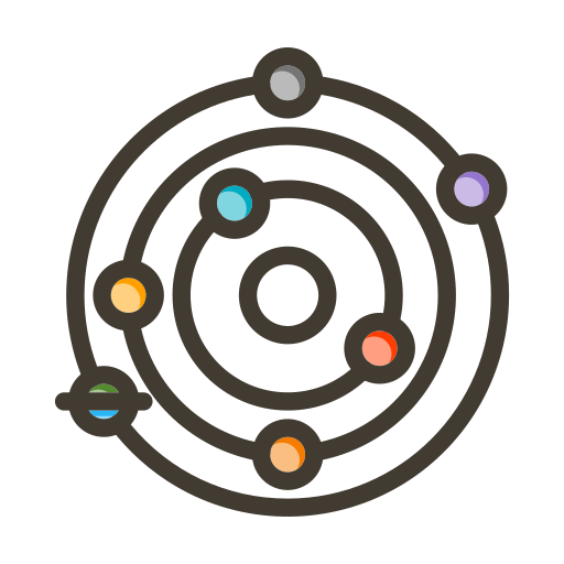 système solaire Generic color lineal-color Icône