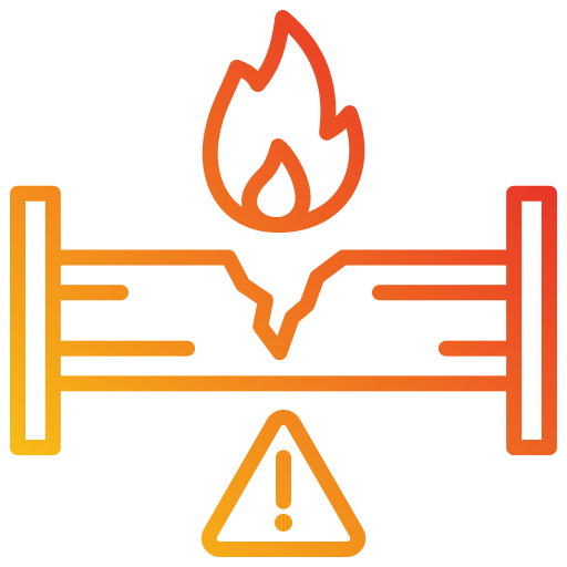 燃えた Generic gradient outline icon